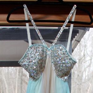 Sherri Hill Ombre Beaded Long Dress